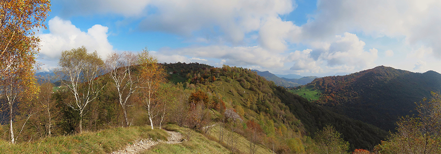 Rientrando dal Costone vista a nord-est
